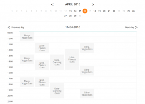Use the new timeline to accept bookings for classes